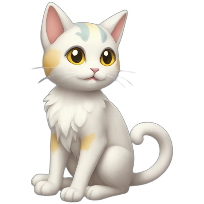 Sitting-bicolor-fairy-cat-pokemon emoji