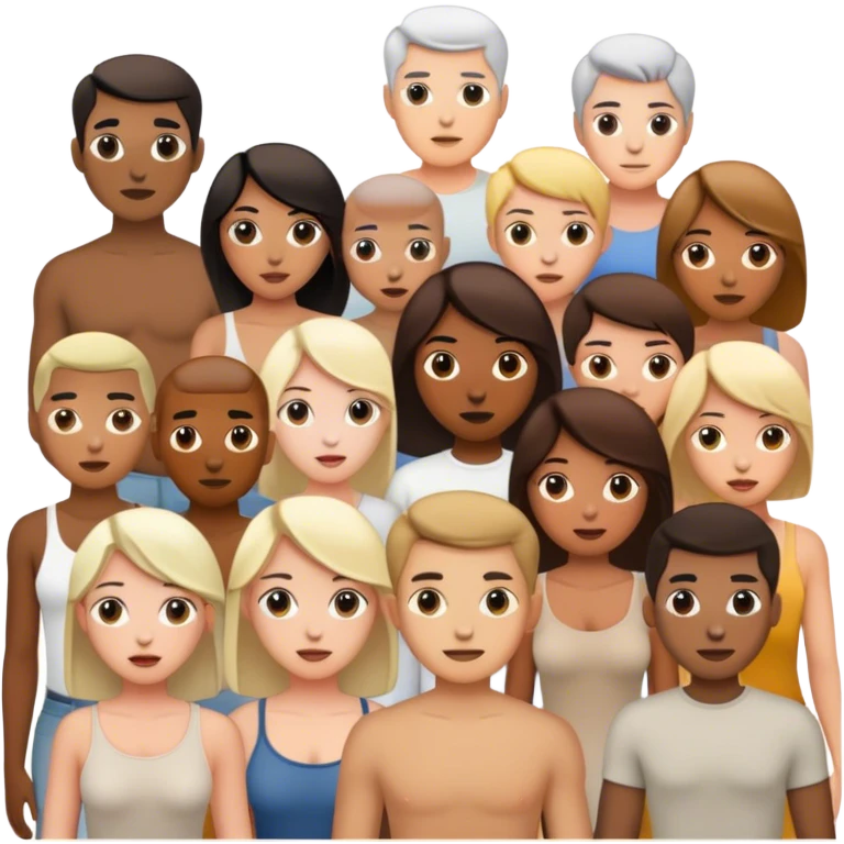 Lightly clothed people emoji