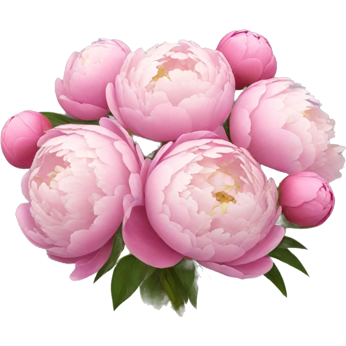 Peonies bouquet emoji