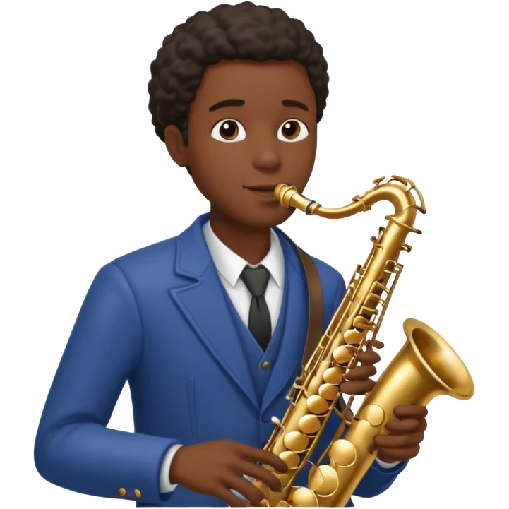 Street Music Performer black man  emoji