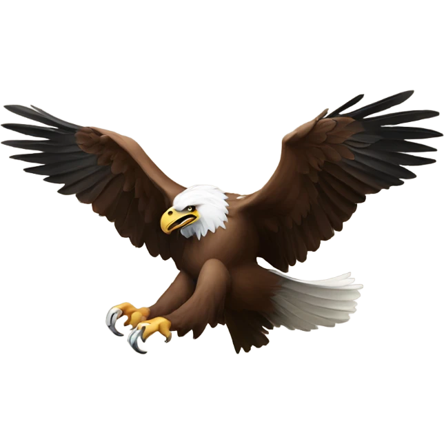 An eagle going after a ram emoji