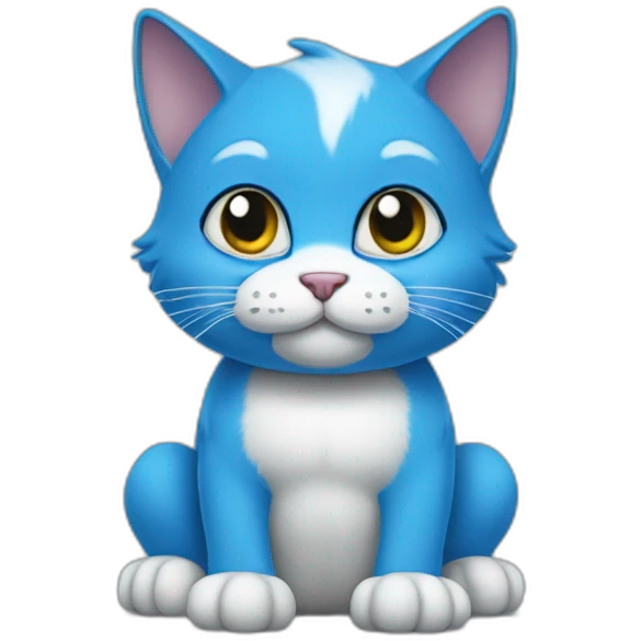 blue smurf cat emoji