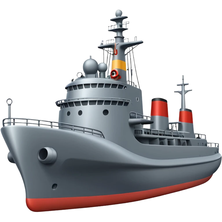generate a very realistic anti-submarine ship emoji