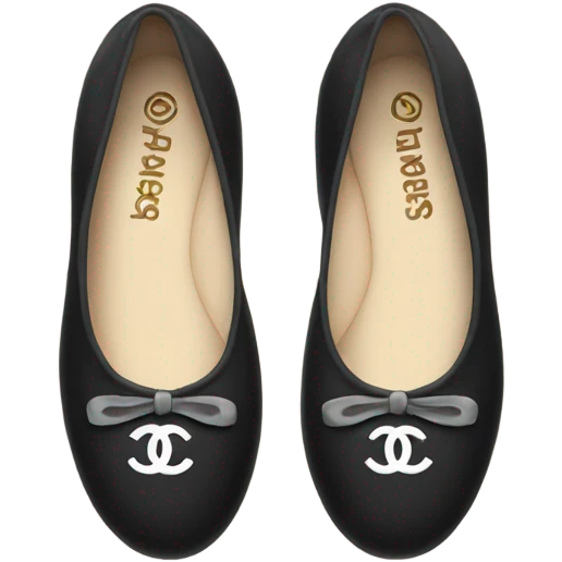 Chanel ballet flats emoji