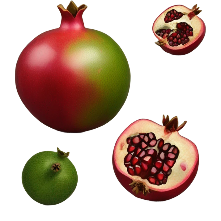 Army green Pomegranate ￼ emoji