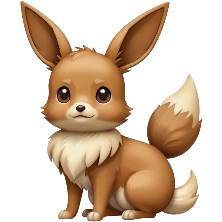 Eevee, full body, high quality emoji
