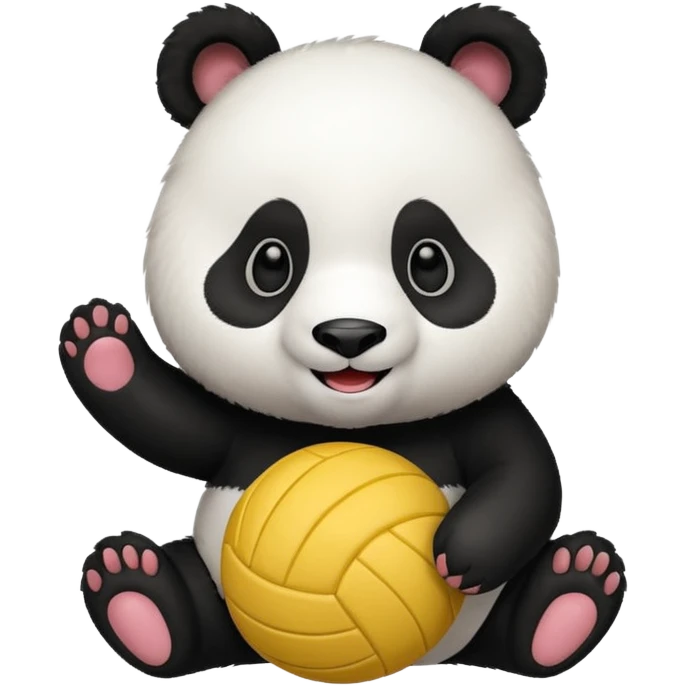 Un panda voley emoji
