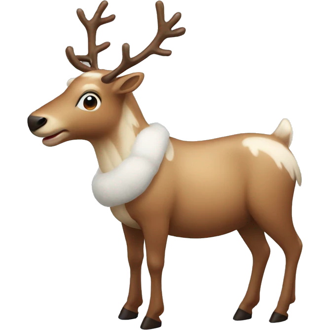 Christmas reindeer emoji