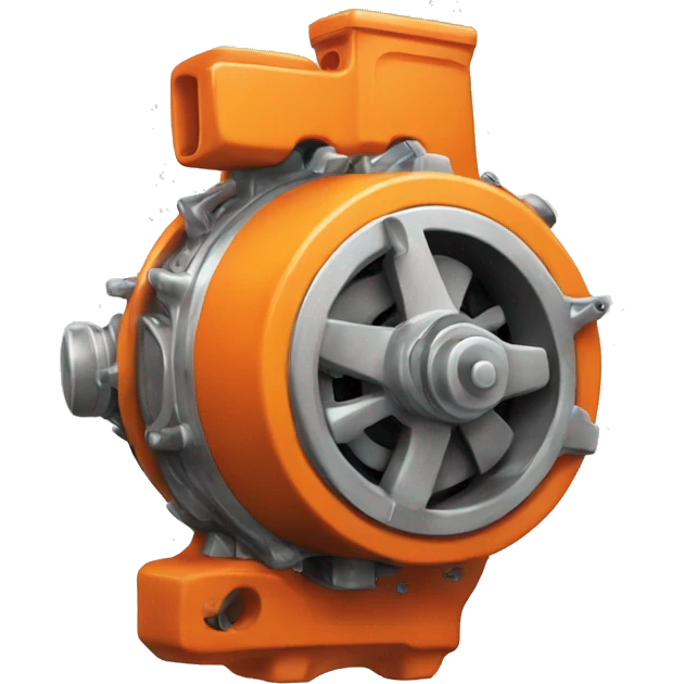 search icon of rotary orange engine emoji