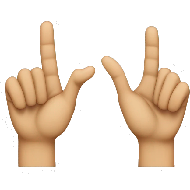 Create an emoji that shows a hand making the gesture of the letter "L" with the fingers, where the thumb and index finger form the "L" shape, while the other fingers are folded into the palm emoji