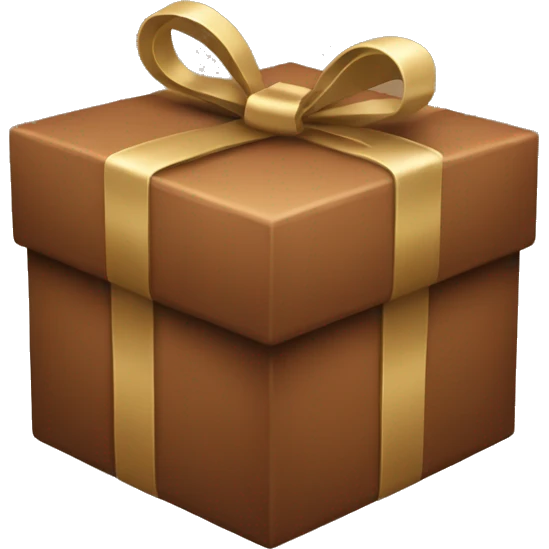 brown gift box  emoji