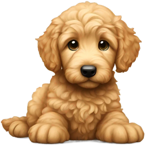 golden doodle puppy emoji