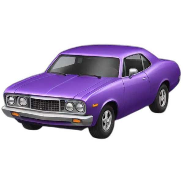 Purple car emoji