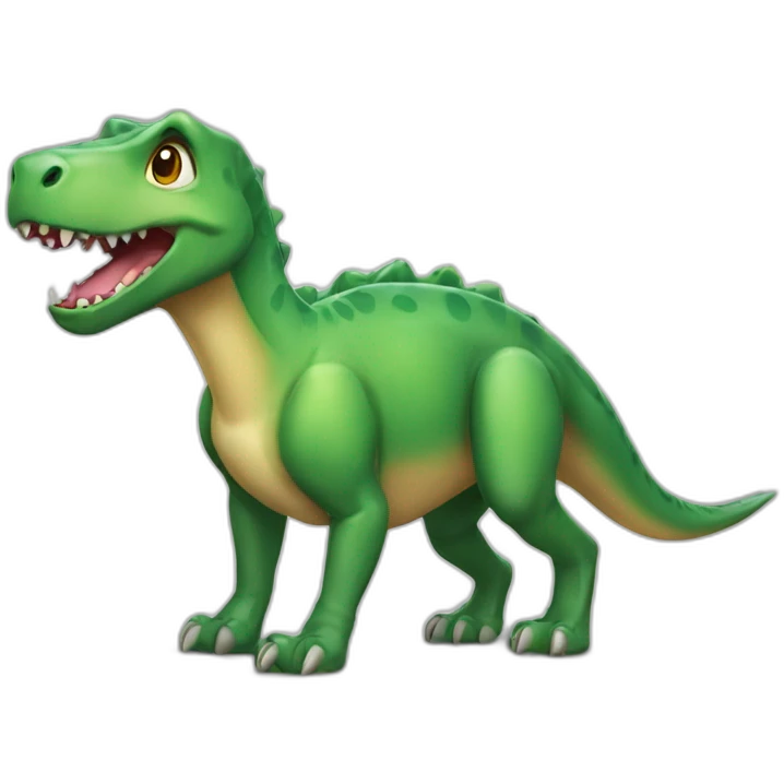 Chien sur un dinosaure emoji