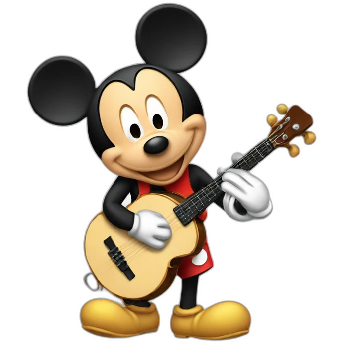 mickey qui joue du banjo emoji