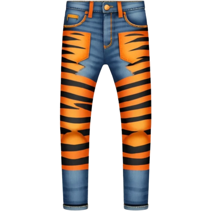 Tiger print jeans emoji