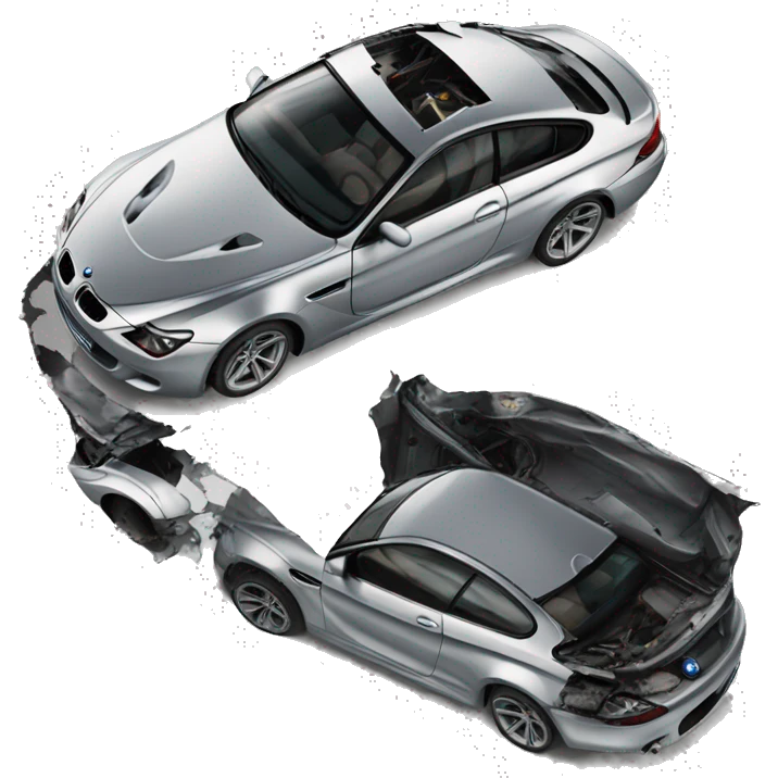 Crashed BMW M6 2024 emoji