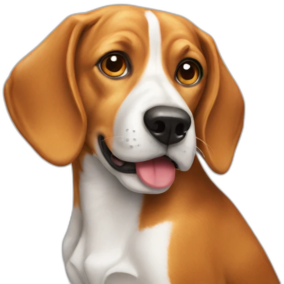 beagle eat pizza emoji