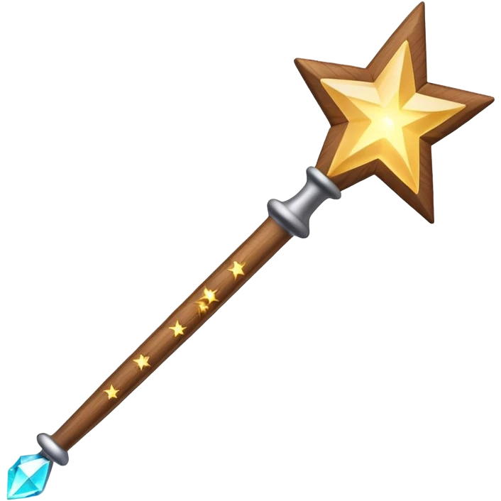 3d Magic wand with sparkle emoji
