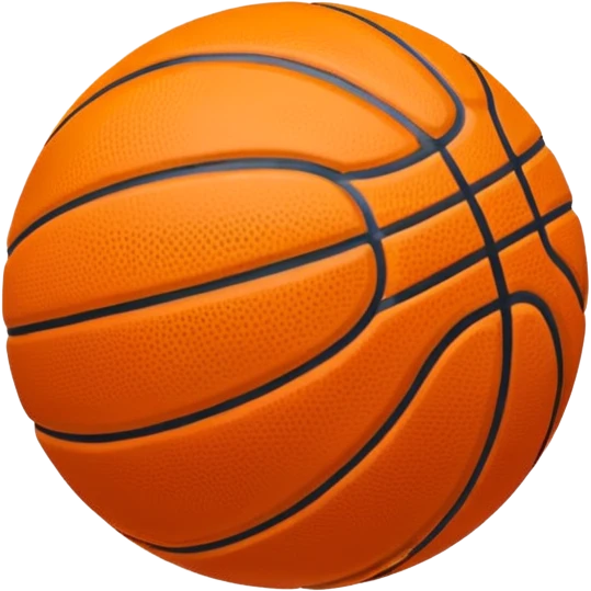 Un emoji de un balón de básquet transparente  emoji