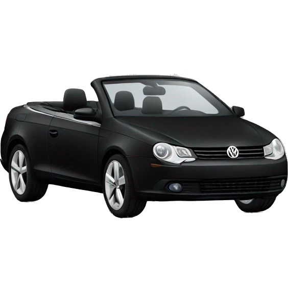 black VW Eos emoji