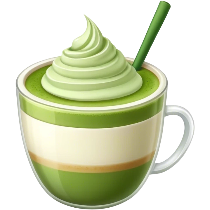 matcha latte in cup emoji
