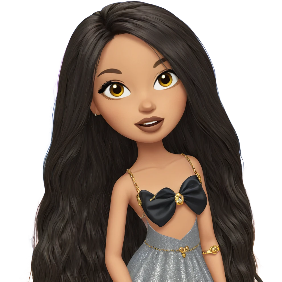 girl with long hair jewelry emoji