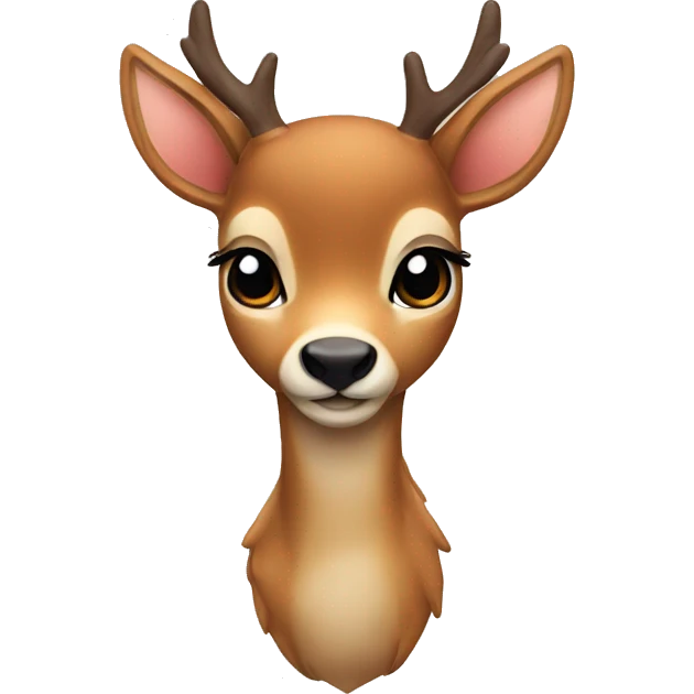 a cute deer  emoji