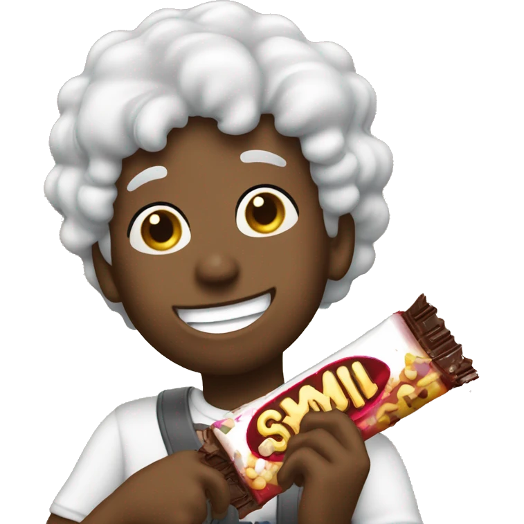Rod Wave the singer eating a candy bar emoji