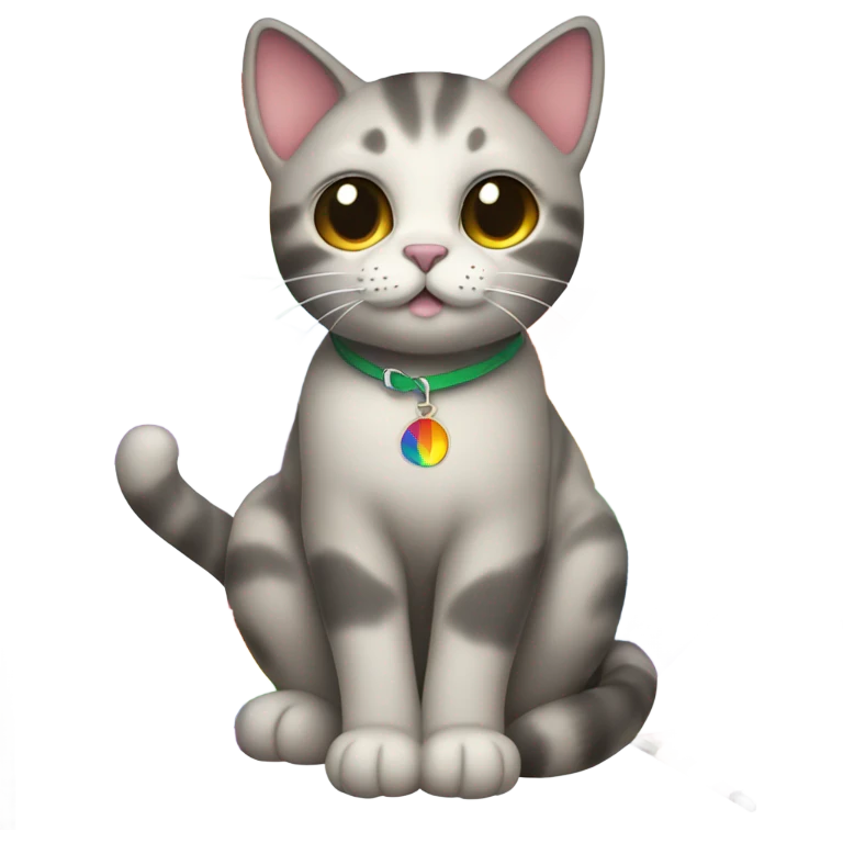 cat with gay flag  emoji