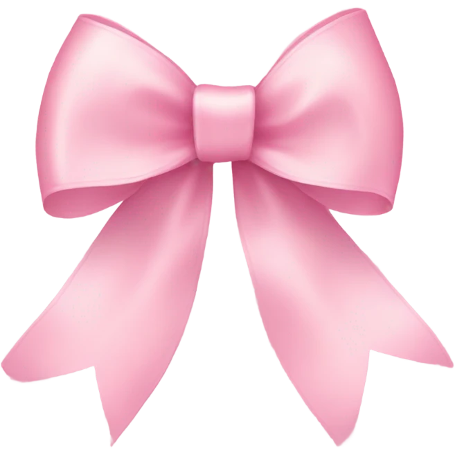 light pink ribbon bow emoji