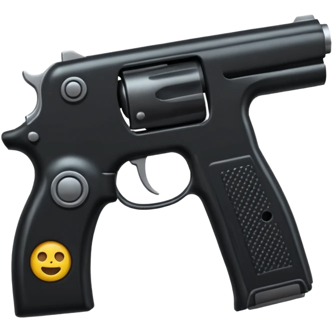   Un emoji con una nueve milímetro que sea realista con un emoji de venganza emoji