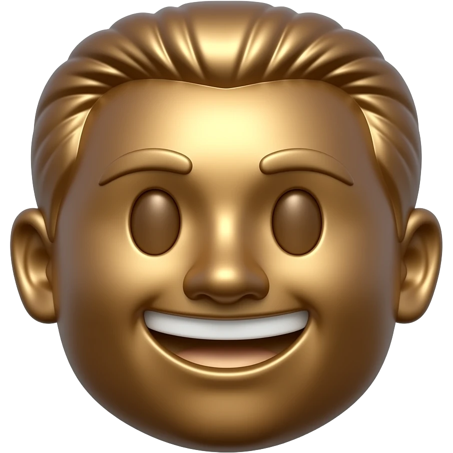 3D emoji giant bronze North Korean monument statues, epic grand scale. emoji