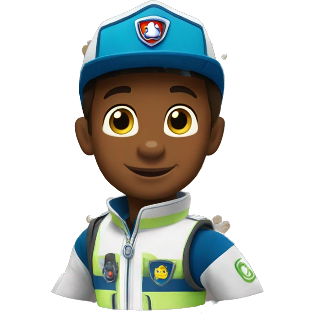 Paw patrol with toddler emoji