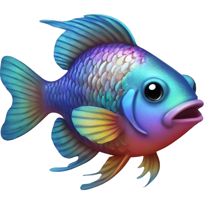 rainbow fish emoji