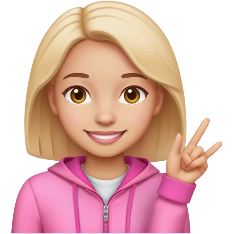 A pinky clean girl emoji emoji