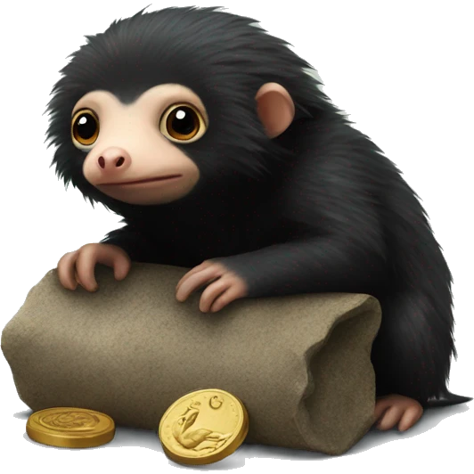 niffler with a coin emoji