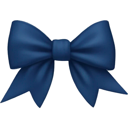 Navy blue bow  emoji