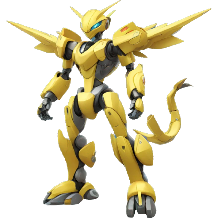 Futuristic Mechanical Pokémon-Medabot-Dragon full body emoji