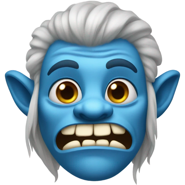 Blue troll  emoji