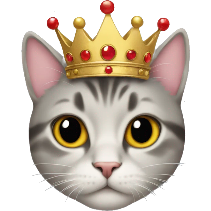 Cat with crown emoji
