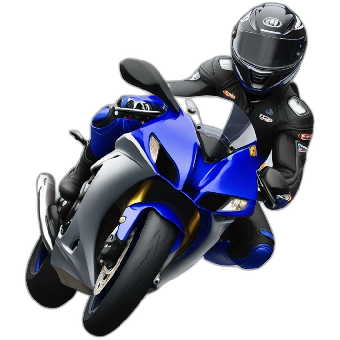dude dropping yamaha r6 falling emoji