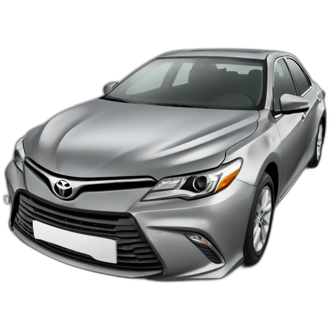 2016 gray Toyota Camry with missing hubcap emoji