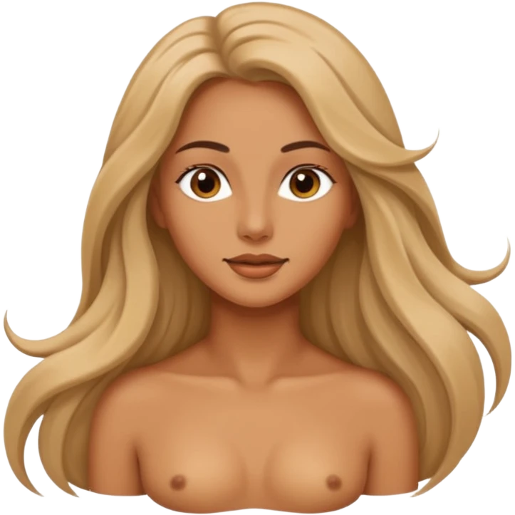 Une belle femme nue emoji