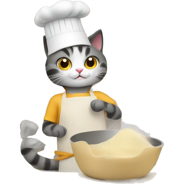 Cat baking in home emoji