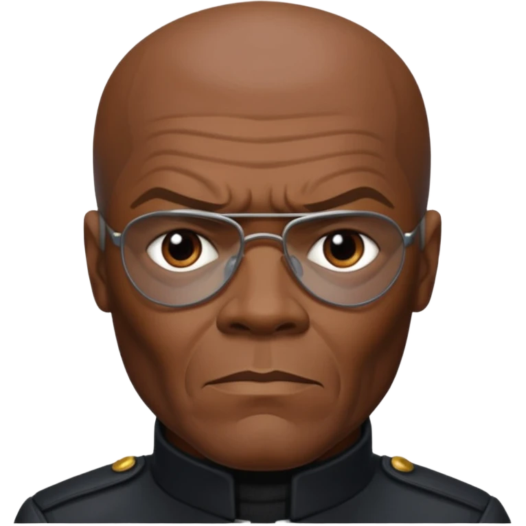 Nick Fury Samuel L. Jackson face only  emoji