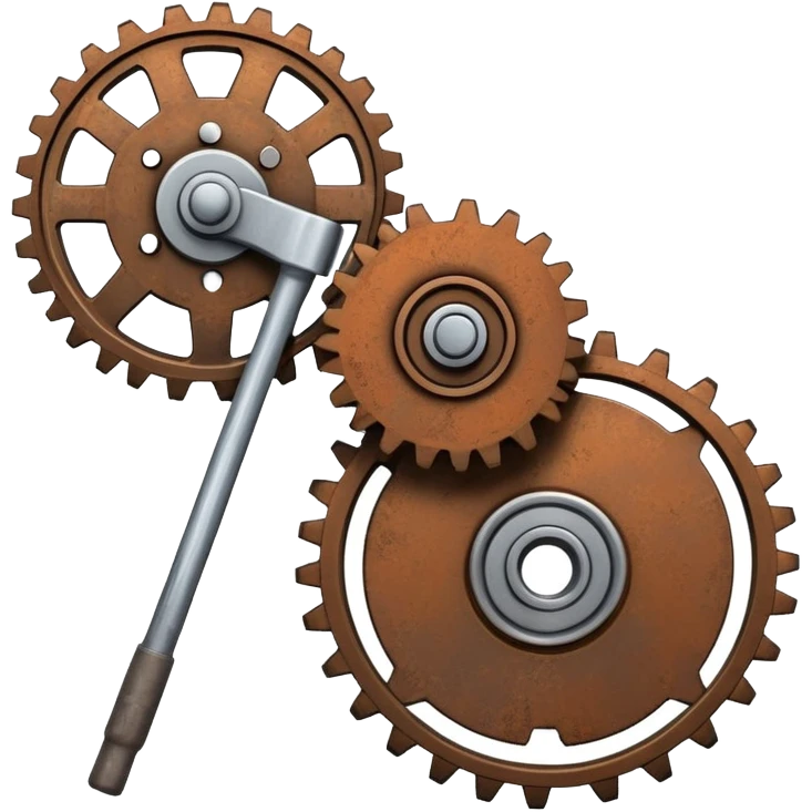 Mop with cogwheels emoji