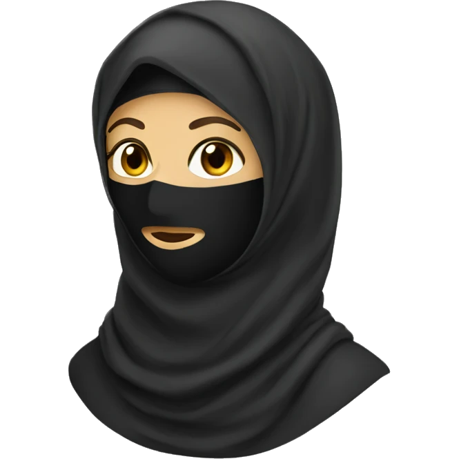 A woman wearing niqab  emoji