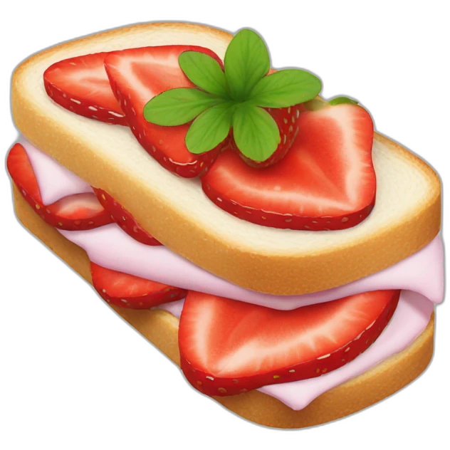 strawberry sandwich emoji