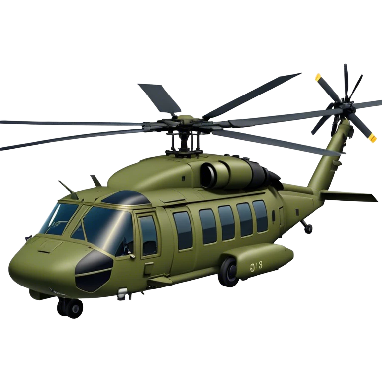 Sikorsky UH-60 Black Hawk - Sikorsky (Model Year: 2022) (Iconic colour: Olive green) emoji